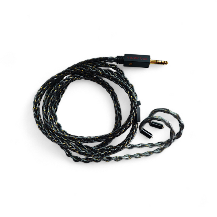 Black Scorpion Silver IEM Cable
