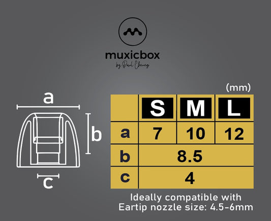 EarFit Sizing Kit - Natural Harmonics 925 Silver Eartips