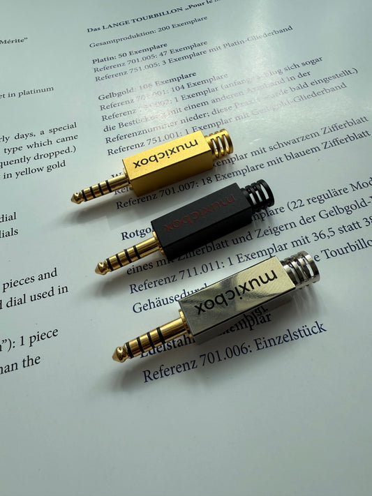 Custom Interconnect Cables - 4.4mm or Type C Black Scorpion Cable