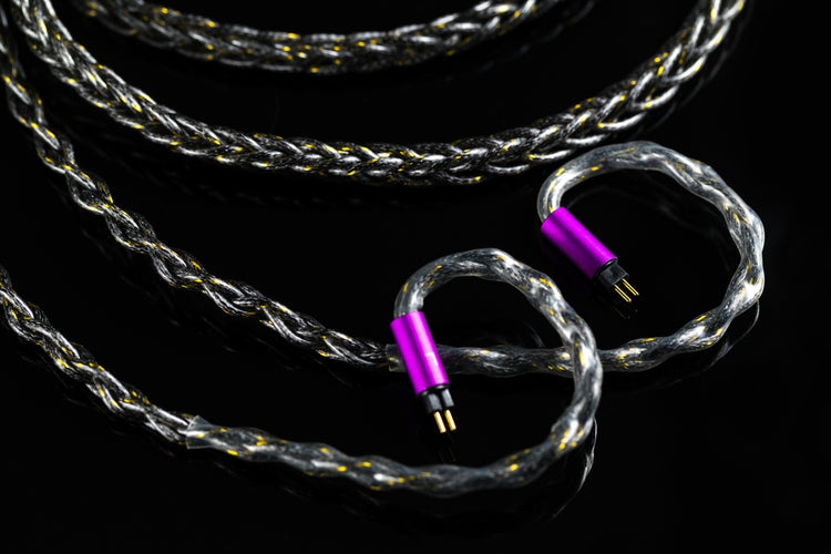 Black Scorpion Silver IEM Cable