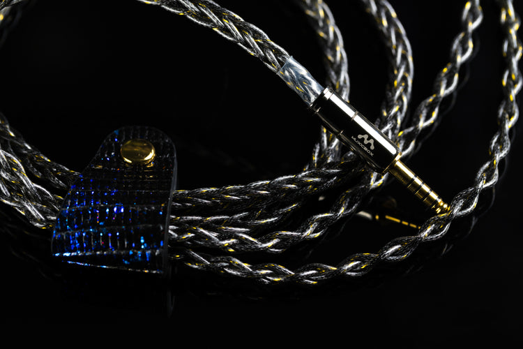Black Scorpion Silver IEM Cable