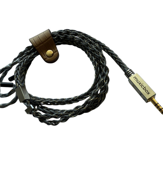 Black Scorpion Silver IEM Cable